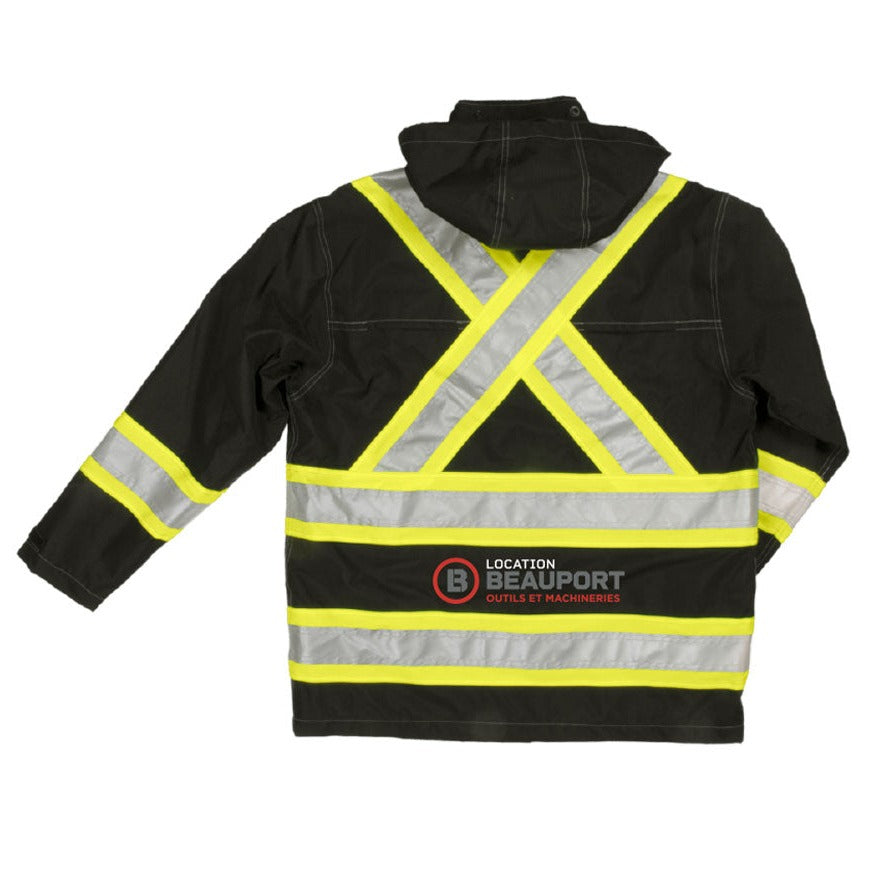 Manteau de pluie de sécurité